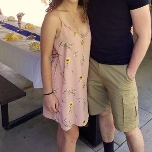 Forever 21 light pink floral dress!